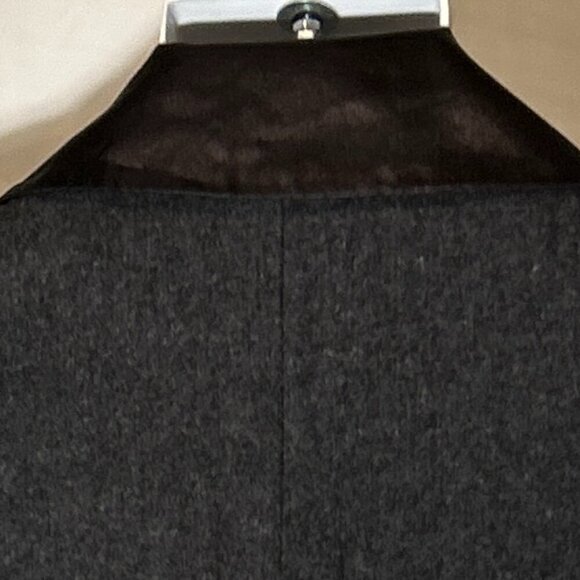 BKE SZ L Gray Wool Vintage Inspired Tuxedo Blazer Rock Star Party Chic Formal - Picture 6 of 12